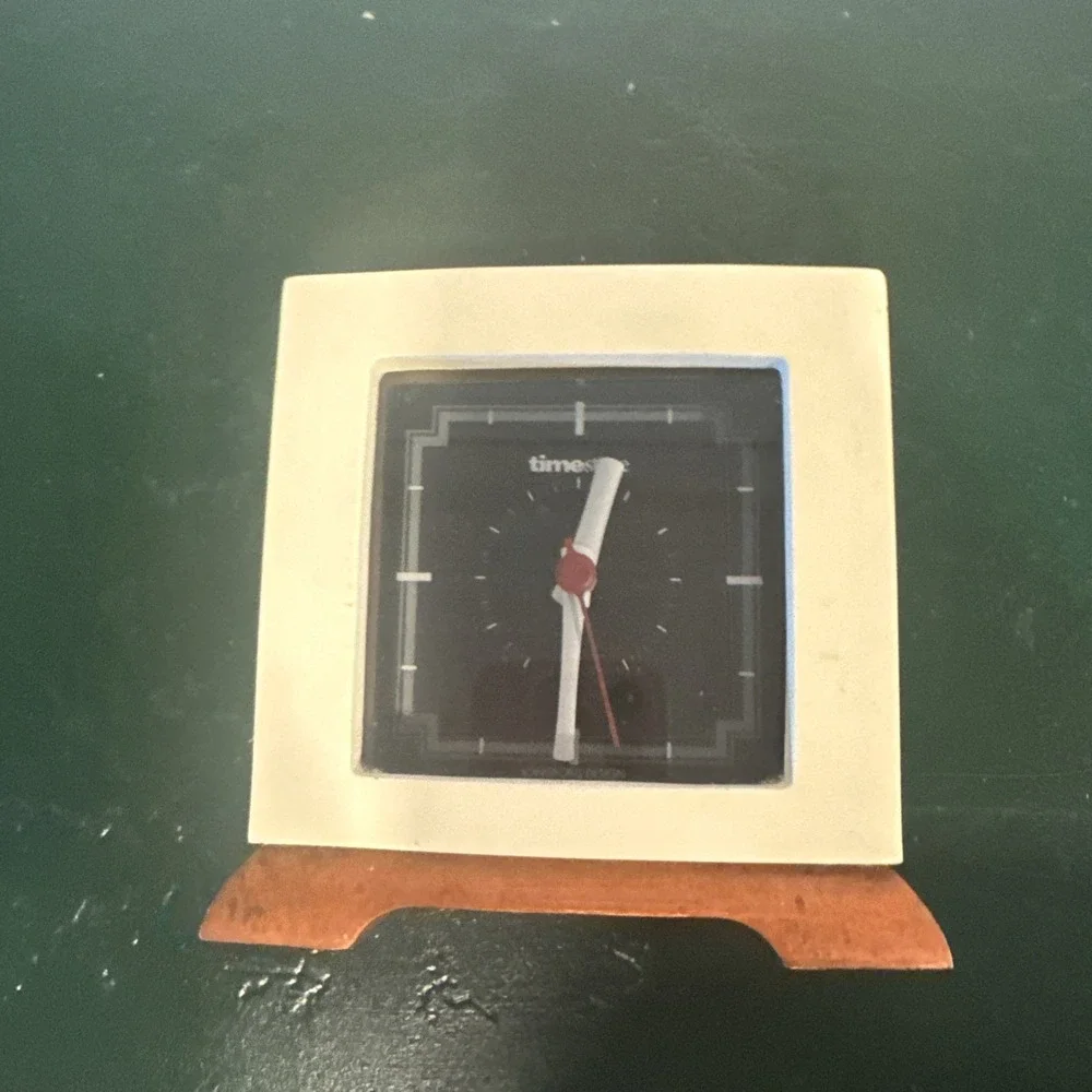 PRE OWNED‎  POSTMODERN LA DYNASTY LONGFORD UK TIMESTONE TABLE CLOCK
